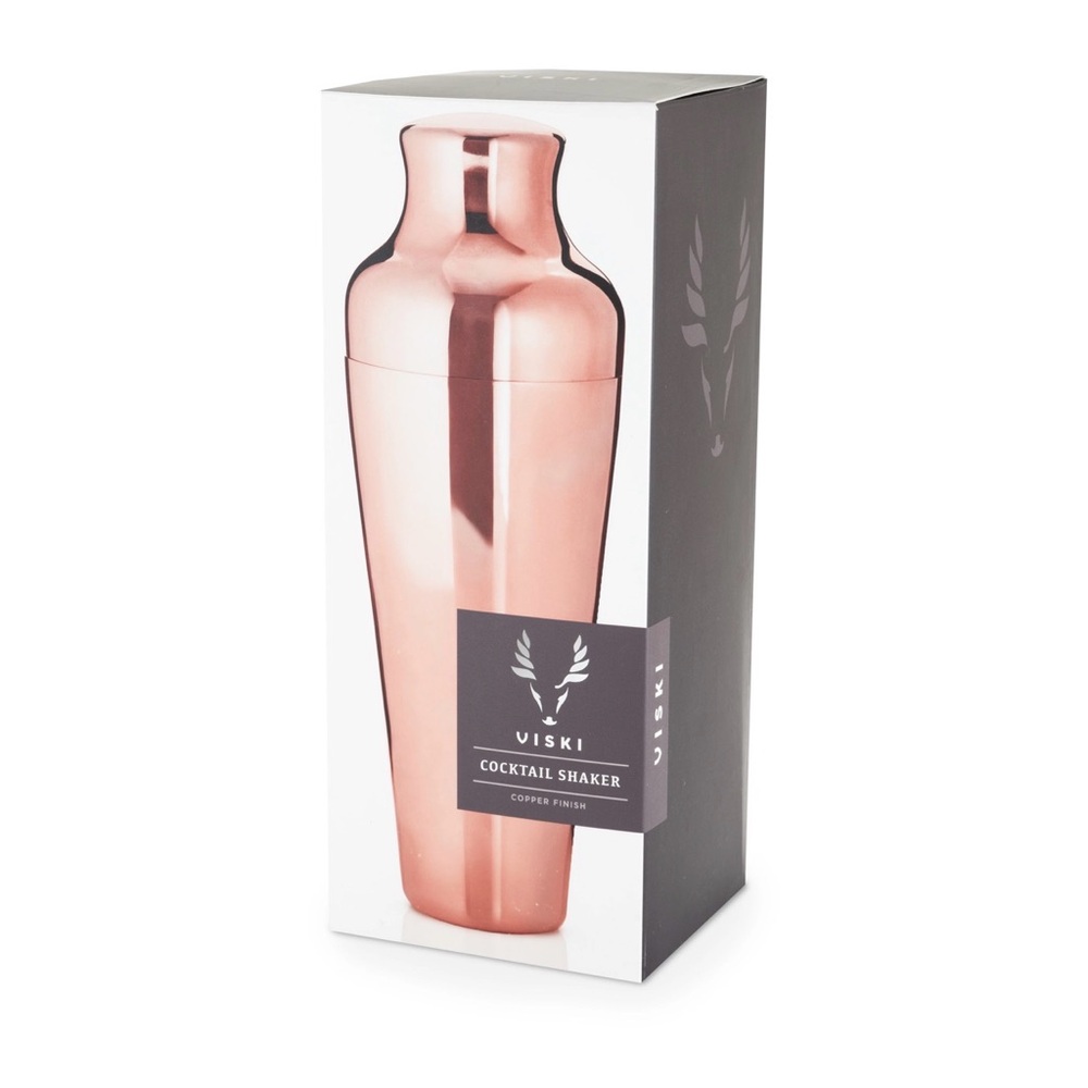 Viski Copper Cocktail Shaker 25oz